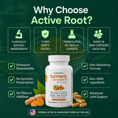 Active Root Turmeric Curcumin 95 Joint Complex