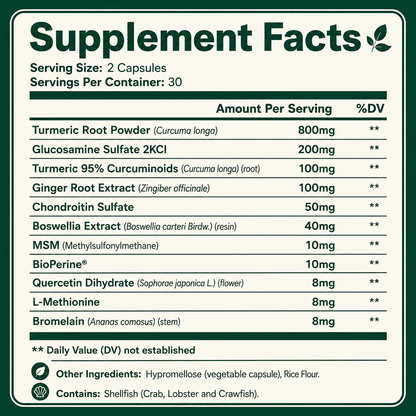 Active Root Turmeric Curcumin 95 Joint Complex